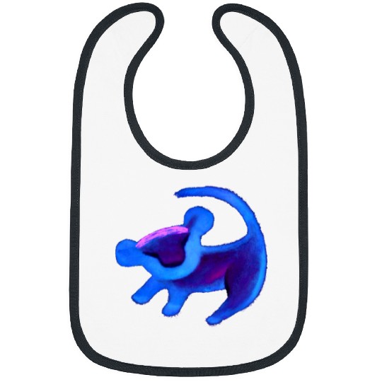 Discover Disneyss The Lion King Simba Cave Painting Blue Hue Bibs