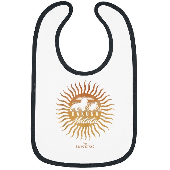 Disneyss The Lion King Sun Rays Gradient Hakuna Matata Bibs