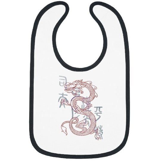 Disneyss Mulan Mushu Dragon Sketch Bibs
