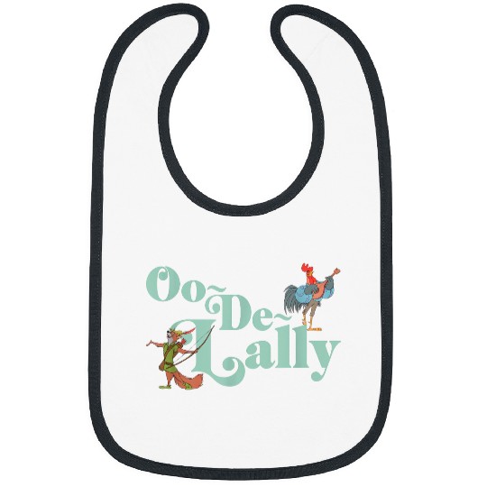 Disney Robin Hood Oo de lally Iconic Quote Chest Text Logo Bibs