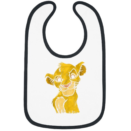 Disneyss Lion King Young Simba Smiling Portrait Sketch Bibs