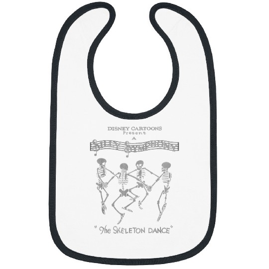 Discover Disney Silly Symphonies The skeletons Dance Logo Bibs
