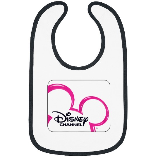 Disney Channel  Mickey Mouse Pink 2000s Logo Bibs