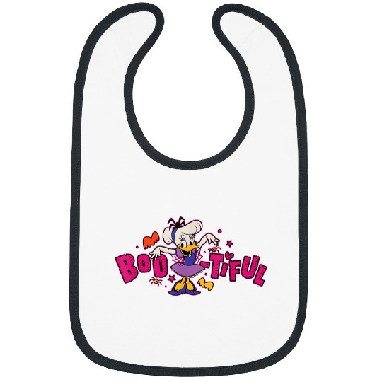 Disneyss Daisy Duck In Costume Boo tiful Spooky Cute Halloween Bibs