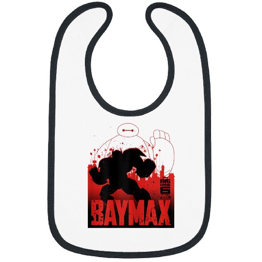 Disneyss Big Hero 6 Tv Series Baymax Oustline Graphic Bibs