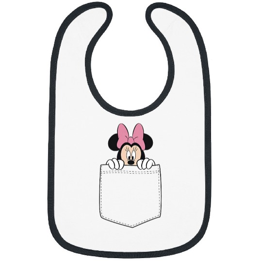 Black Disney Minnie Mouse Classic Fit  - Crew Neck Bibs