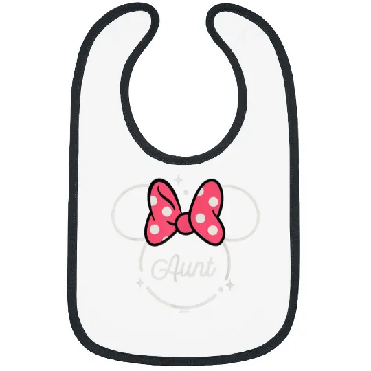Disney Minnie Mouse Aunt Family Head Icon Magic Mothers Day Bibs