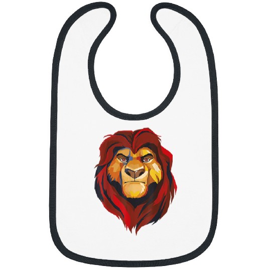 Disneyss Lion King Low Poly Mufasa Portrait Bibs