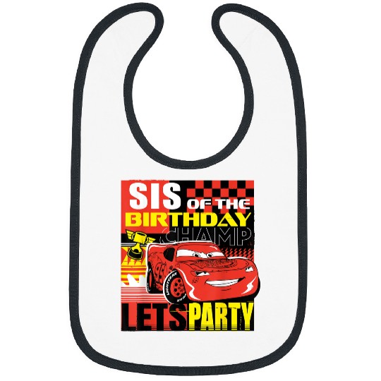Discover Disney And Pixars Cars Sis Of The Birthday Champ Party Bibs