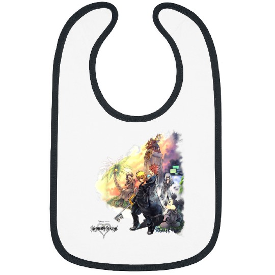 Disneyss Kingdom Hearts Characters Clock Tower Group shots Bibs