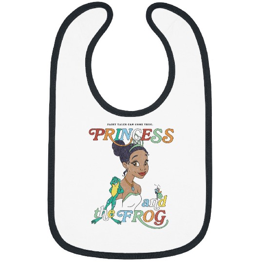 Disney Princess And The Frog Tiana And Frog Naveen Portrait Bibs
