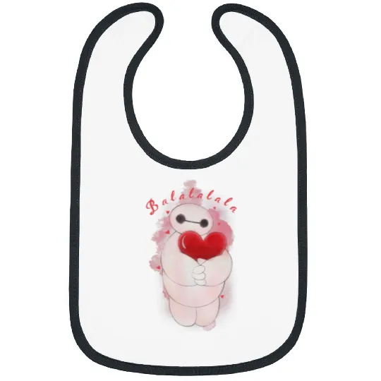 Disney Big Hero 6 Baymax Heart Portrait Graphic Bibs