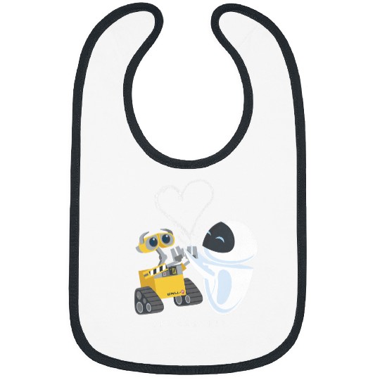 Disney Pixar Wall-E Eve Heart Sparks Fly Bibs