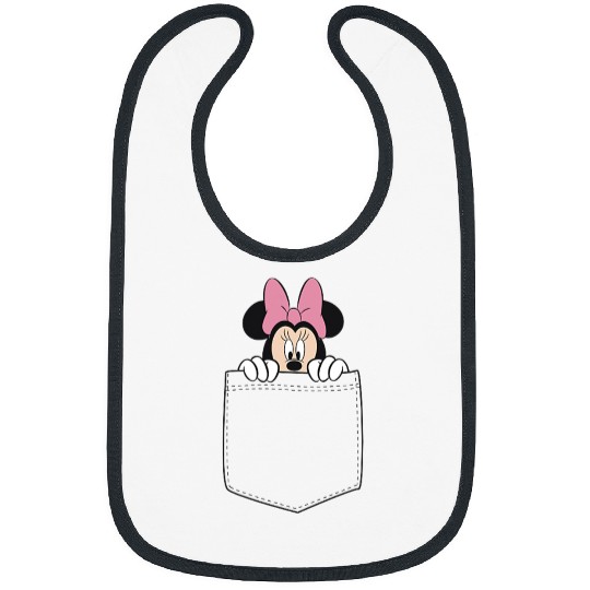 Black Disney Minnie Mouse Classic Fit  - Crew Neck Bibs