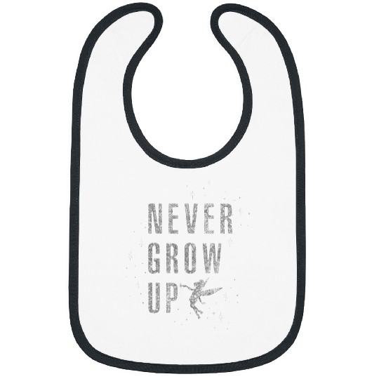 Discover Disney Peter Pan Tinker Bell Never Grow Up Sparkle Bibs