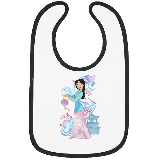 Disney Mulan Watercolor Portrait Bibs