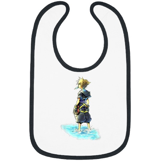 Disney Kingdom Hearts Sora Sea Salt Ice Cream Sketch Bibs