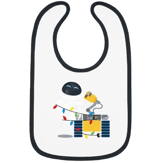 Disney Pixar Wall-E Eve Christmas Light Wrap Graphic Short Sleeve Bibs
