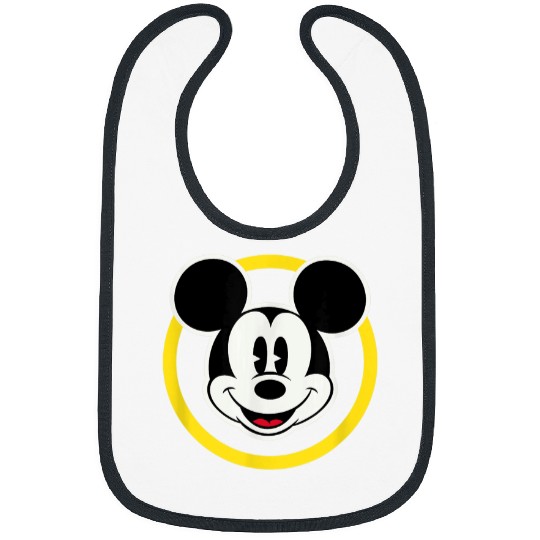 Amazon Essentials Disney Smiling Mickey in Yello Bibs