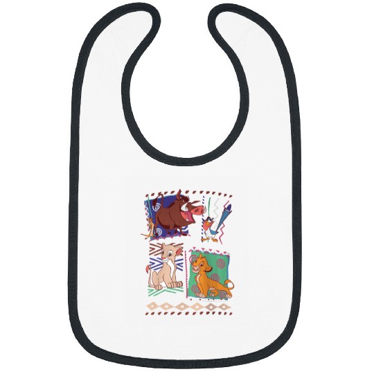 Disney Lion King Simba And Timon Graphic TShirt Bibs