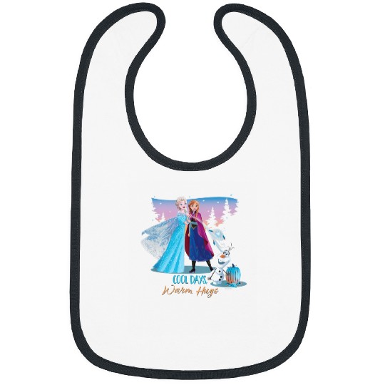 Discover Disney Frozen Elsa Anna and Olaf Cool Days Warm Bibs
