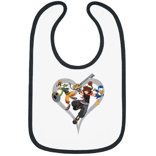 Disney Kingdom Hearts Sora Donald Goofy Action P Bibs