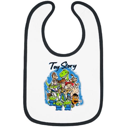 Disney Pixar Toy Story Airbrush  Style Group Poster Bibs