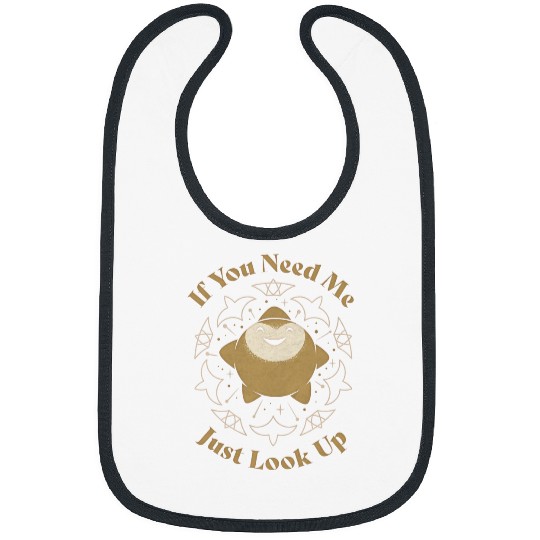 Disney Wish Star If You Need Me Just Look Up Celestial Logo Bibs