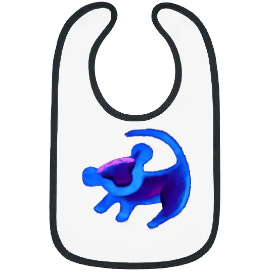 Disney The Lion King Simba Cave Painting Blue Hu Bibs