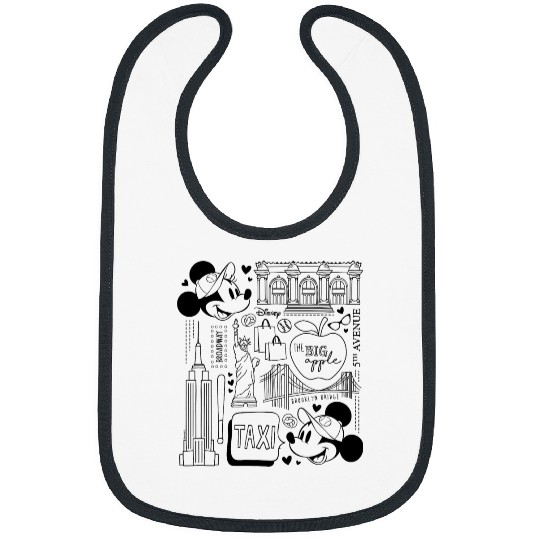 Disney - Minnie Mickey NY Taxi Bibs