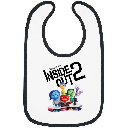 Discover Disney Pixar Inside Out 2 Emotional Group Title Movie Poster Bibs