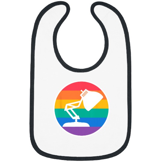 Disney Pixar Collection Pride Luxo Jr. Rainbow Portrait Bibs