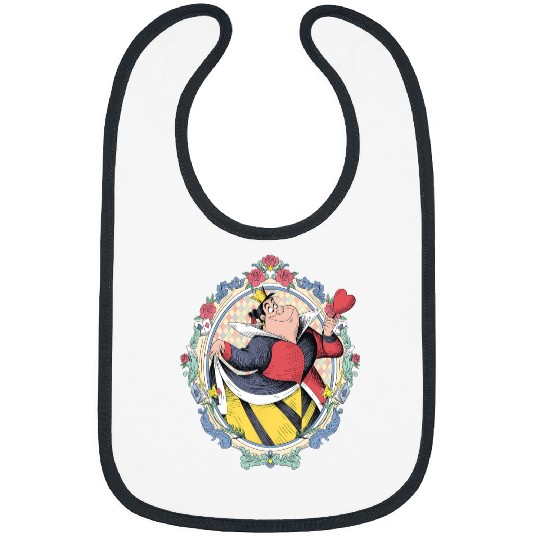 Disney Villains Queen of Hearts Wonderland Illustrated Style Bibs