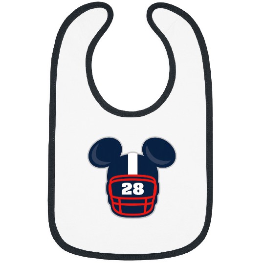 Discover Disney Mickey Mouse Football Helmet #28 Sports Bibs