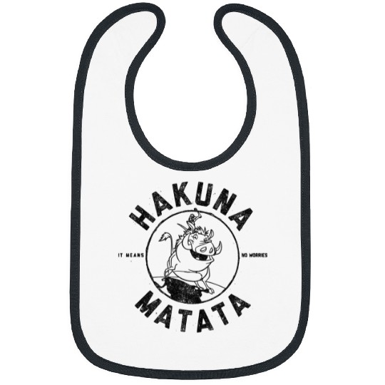 Disneyss Lion King Timon Pumbaa Hakuna Mata Tee Bibs