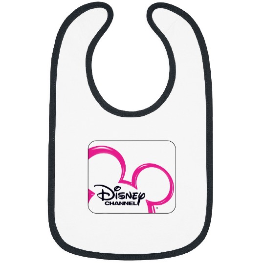 Disney Channel  Mickey Mouse Pink Retro 2000s Logo Bibs