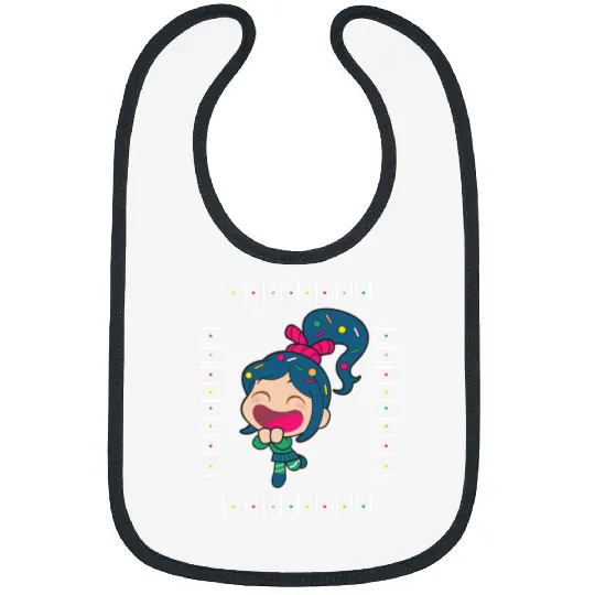 Disney Wreck-It Ralph Chibi Vanellope Excited Portrait Bibs