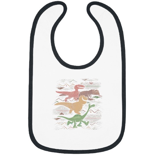Disney Pixar The Good Dinosaur Dino Retro Cave Painting Logo Bibs