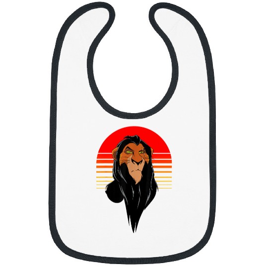 Discover Disney Lion King Retro Scar Striped Portrait Bibs