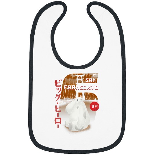 Disney Big Hero 6 San Fransokyo Baymax Kanji  Poster Bibs