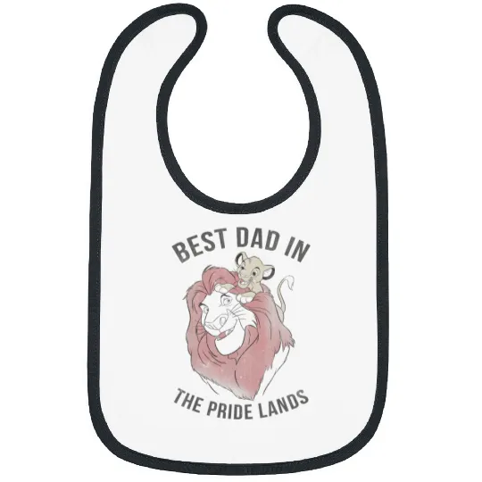 Disney Lion King Simba Mufasa Best Dad Graphic 0 Bibs