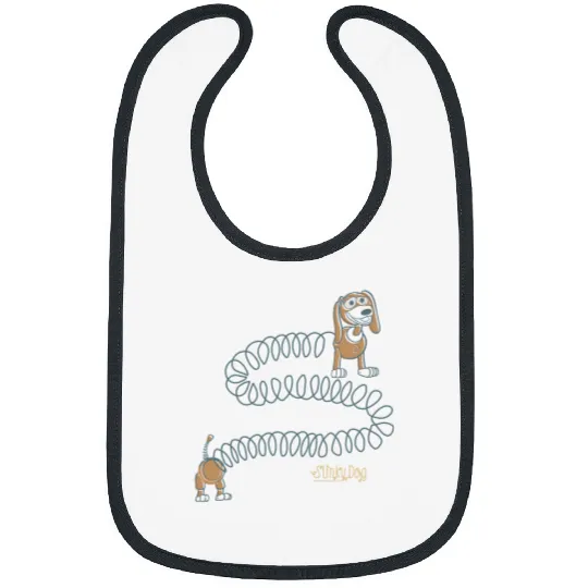 Discover Disney Pixar Toy Story Slinky Dog  Logo Bibs