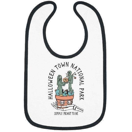Discover Disney The Nightmare Before Christmas Jack & Sally Cactus Bibs