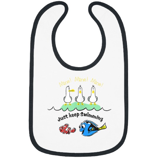 Disneyss Pixars Finding Nemo Dory Seagulls Just Keep Swimming Bibs
