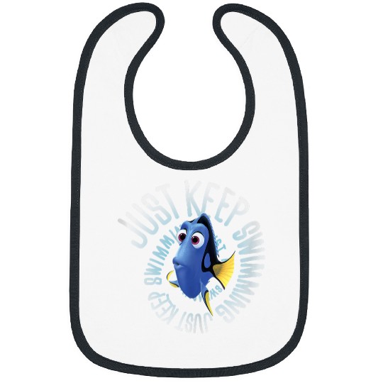 Disneyss Pixars Finding Dory Just Keep Swimming Big Chest Logo Bibs