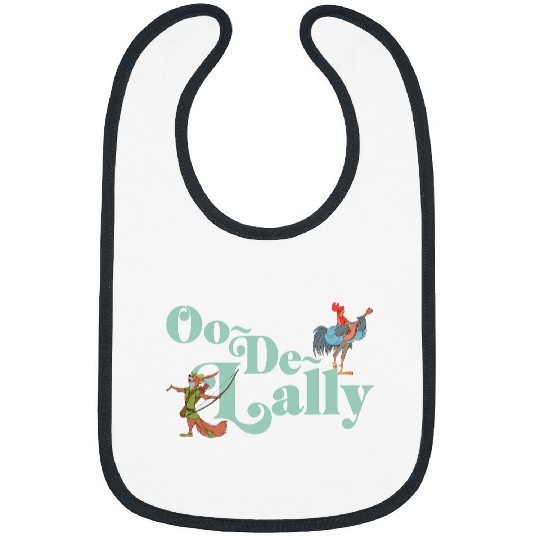 Disney Robin Hood Oo-De-Lally Iconic Quote Chest Text Logo Bibs