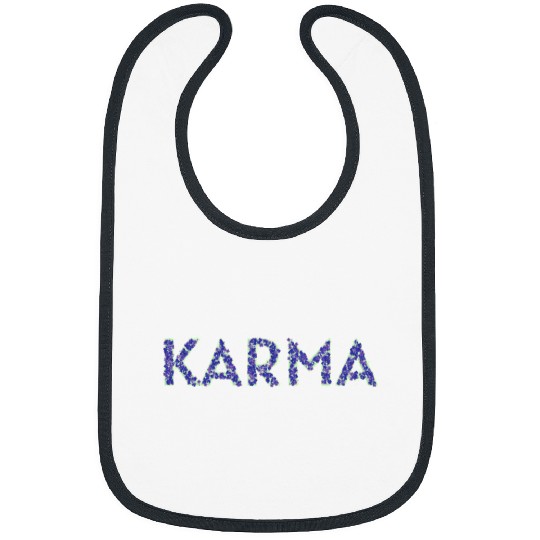 Discover Karma Blue Floral Hearts Taylor Bibs