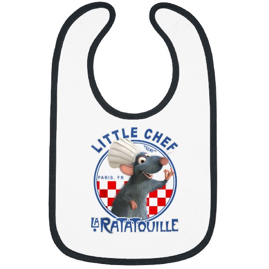 Disney Pixar Ratatouille Remy Little Chef Badge Bibs