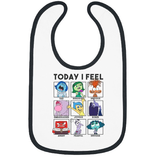 Disney Pixar Inside Out 2 Today I Feel... Emotions Panels Bibs