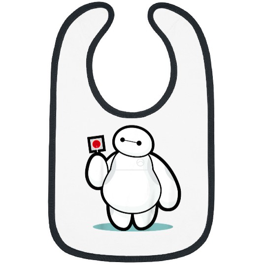 Disney Big Hero 6 Baymax With Lollipop Cute Shot Bibs